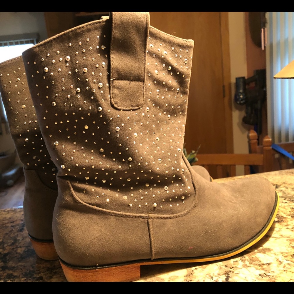 Gray Charming Charlie Booties